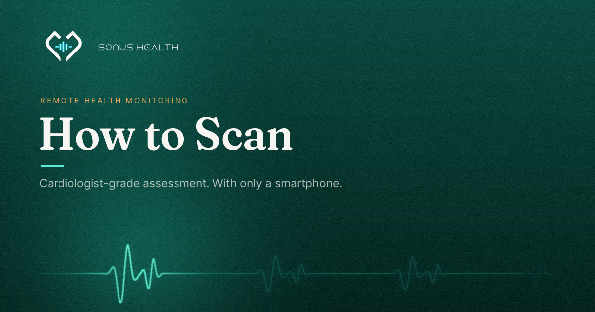 How to Scan · Sonus Health